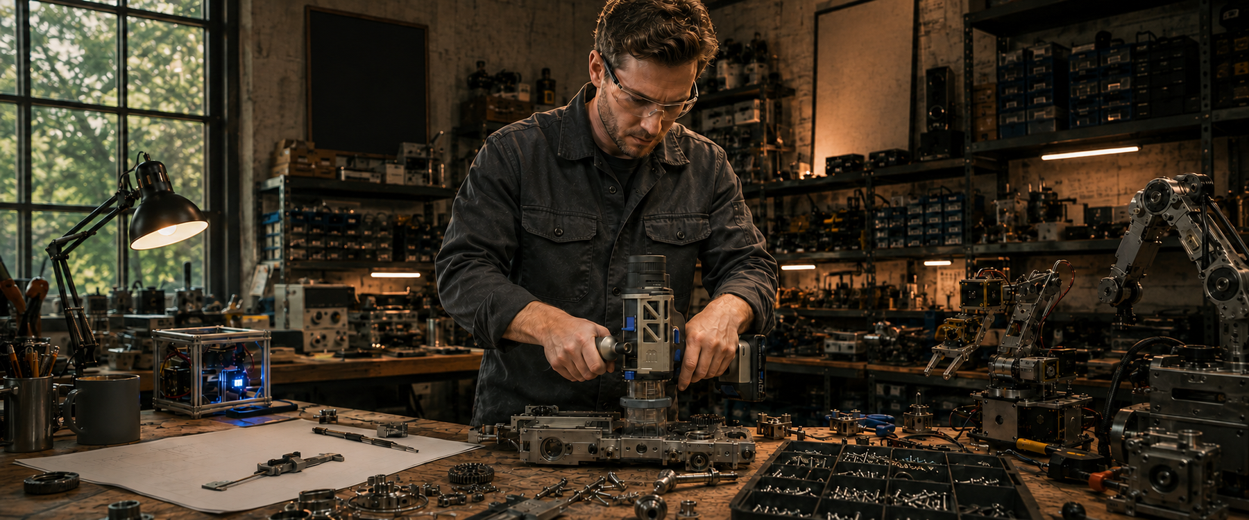 ST3 used for precision drilling in a workshop
